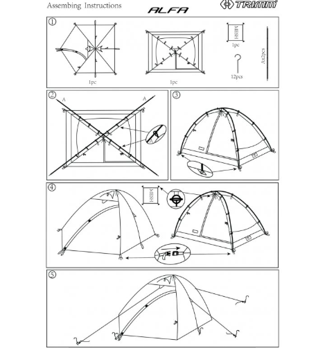 Šator Trimm ALFA 2-3
