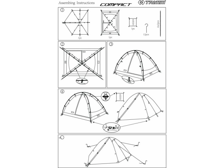 Šator Trimm COMPACT 2-3