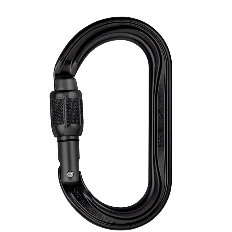 Karabiner Petzl OK SCREW LOCK black