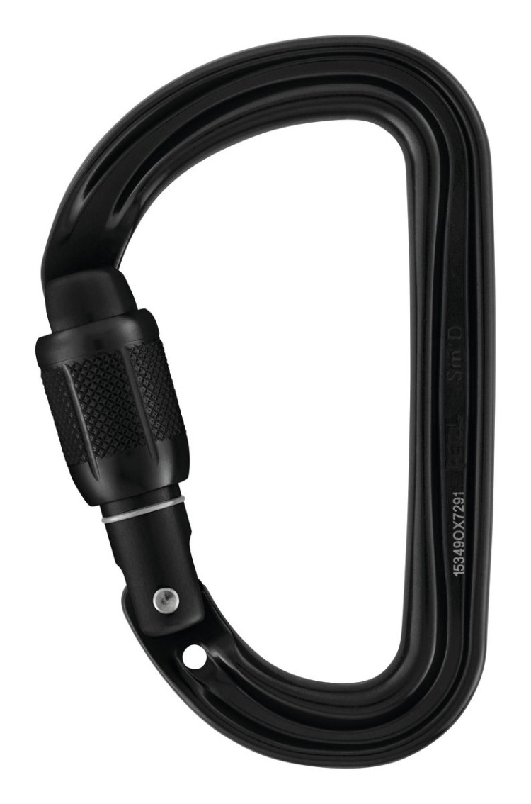 Karabiner Petzl SM'D SCREW-LOCK black