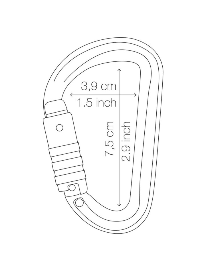 Karabiner Petzl SM'D TRIACT LOCK