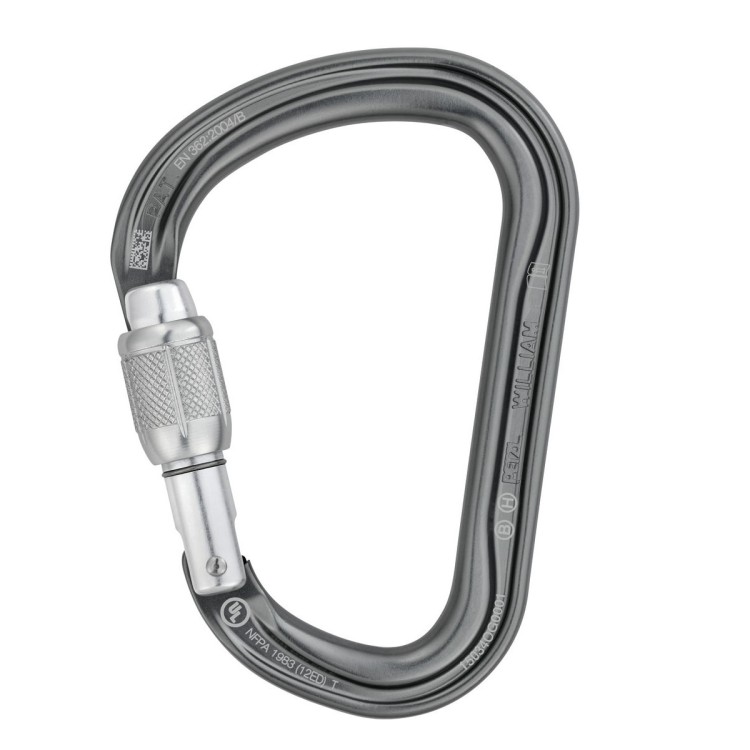 Karabiner Petzl WILLIAM SCREW-LOCK