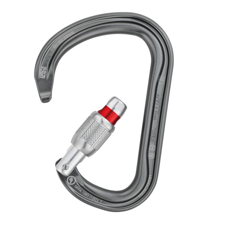 Karabiner Petzl WILLIAM SCREW-LOCK